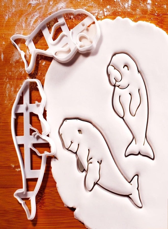 EROTNGO Swimming Dugong Cookie Cutter Biscuit Fondant Craft Clay Cheese Dough Sugarpaste Craft Baking Tool Marine Mammal Ocean Lovers Coastal Wildlife Earth Conservation Baking (ONLY Swimming Dugong) - Image 2