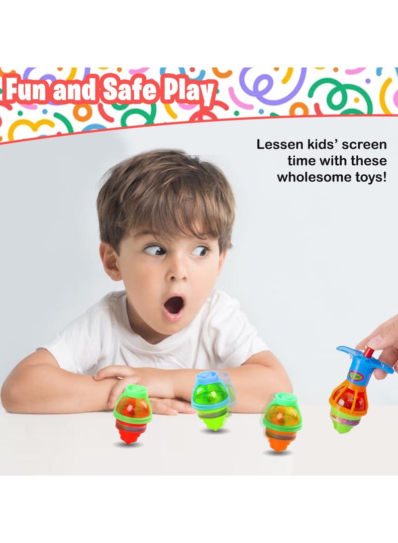 المنزل الذكي لعبة دوارة منزلية ذكية مكونة من إثنا عشر قطعة لتخفيف التوتر وإضاءة وامضة علوية دوارة للأنشطة الداخلية والخارجية للأطفال - Image 4