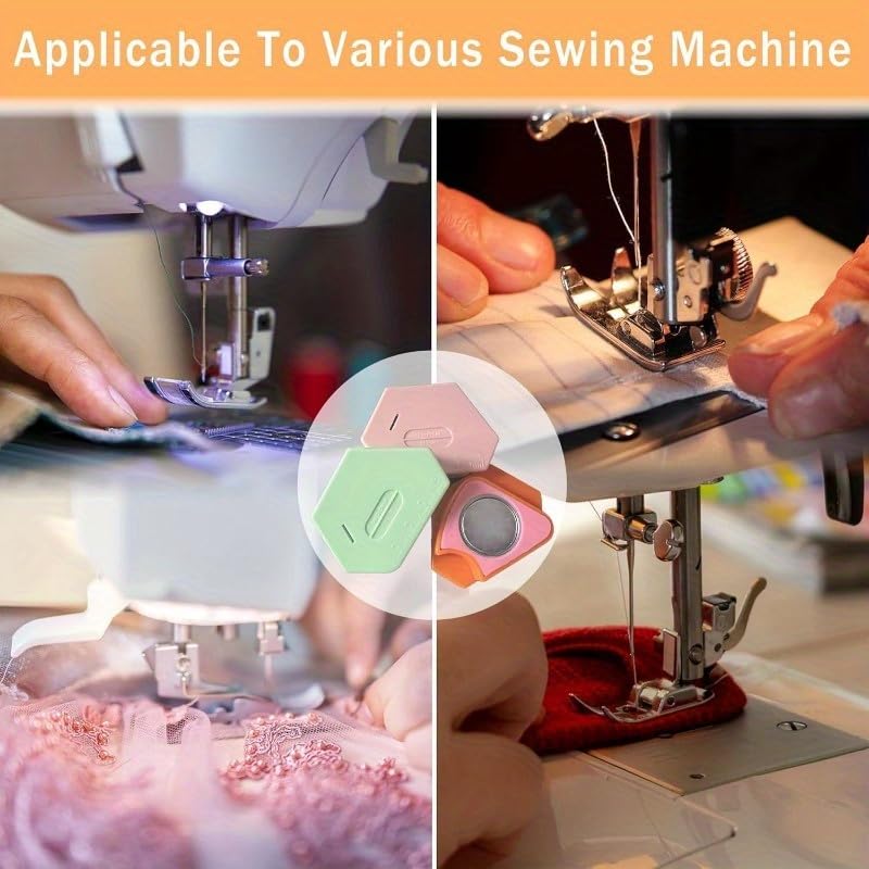 SHOPVILLA SHOPVILLA Sewing Kit Magnetic Seam Guide for Sewing Machines Swing Tools for Machine MultiPurpose Polygonal Tool with Strong Magnets Builtin Scale Fit Easy Edge Alignment Sewing Accessory  - Image 2