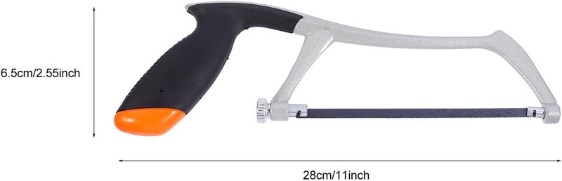 Mini 6-inch Aluminum Alloy Mini Hacksaw Hand Tool for Woodworking and Gardening Pruning Lightweight Hand Saw for Cutting Branches and Model Crafting - Image 2