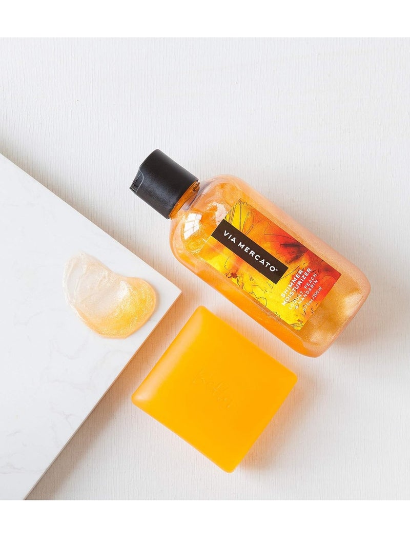 Via Mercato Bella Collection, Hydrates & Invigorates, Shimmer Moisturizer, 200 ML, No. 1 - Loquat, Peach & Mandarin  - Image 1