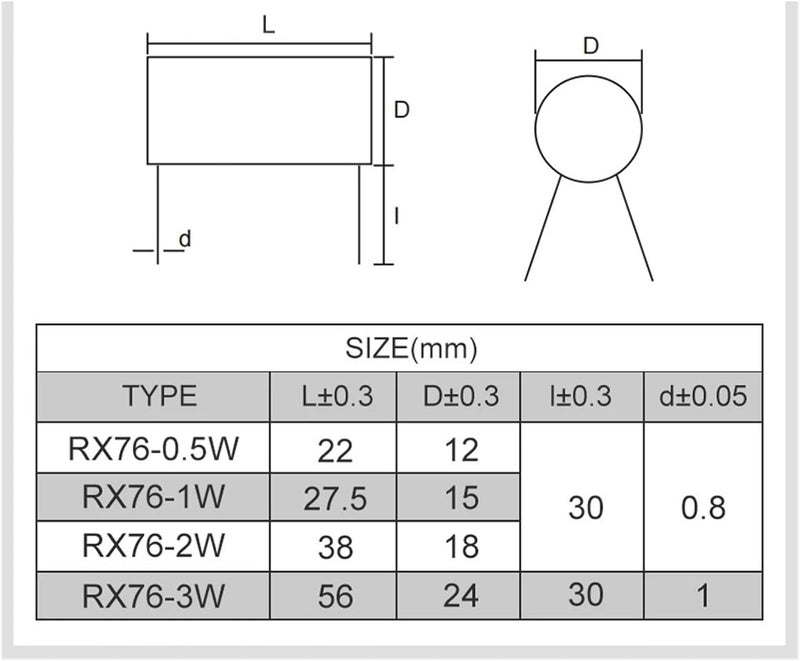 1Pcs Rx76 Four-Wire High-Precision Resistor 1W 100 Milliohms Calibration Low-Temperature Coefficient Sampling Winding Fixed Resistor - Image 4