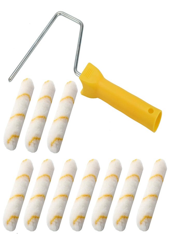 NANJA 6 Inch Paint Roller, 11 Piece Mini Roller for All Paints, Acrylic Paint Roller,Paint Roller Refills, Paint Roller Covers,Paint kit,Home Repair Paint Roller Kits - Image 2