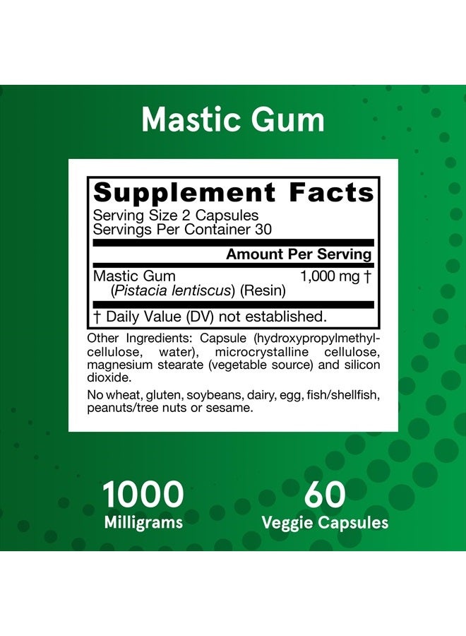 jarrow formulas صمغ الماستيك 1000 ملغ - لصحة المعدة - 60 كبسولة نباتية - تركيبة طبيعية تدعم صحة المعدة والاثني عشر - مكمل غذائي - 30 حصة - نباتي - Image 3