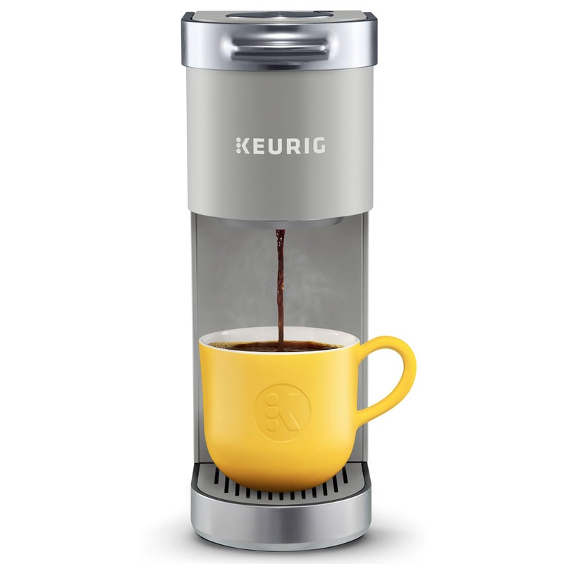 Keurig K-Mini Plus Single Serve K-Cup Pod Coffee Maker, with 6 to 12oz Brew Size, Stores up to 9 K-Cup Pods, Travel Mug Friendly, Studio Gray - Image 1
