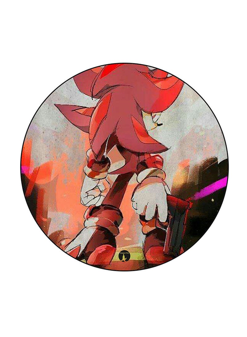 RKN Video Game Sonic Printed Mouse Pad Round  Multicolour