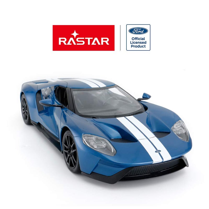 RASTAR RC Car | 1/14 Ford GT Remote Control RC Race Toy Car for Kids, Open Doors by Manual, Blue (2.4GHz) - Image 3