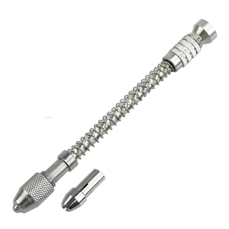 DIY Crafts Design No # 3, Drill, Pin Vise Wood Spiral Hand Push Drill (Design No # 3, Drill) - Image 2