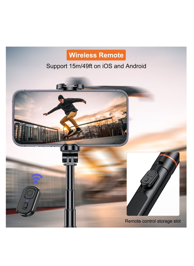 VRIG - VRIG 24'' NEWEST TP-19 Extendable Selfie Stick Tripod for Phone Max. Length 59.5cm23.4in with Remote Shutter Phone Tr for Vlog Selfie Live Streaming Group Photo Video with Bluetooth Shutter,Cell Phone Tripod Stand for Video Recording Compatible with iPhone 16/15/14/13/all - Image 1