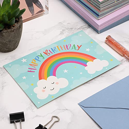 Pipilo Press Kids Happy Birthday Cards - 4 x 6 In, 36 Cards & Envelopes - Multicolor Blank Inside Designs - Image 2
