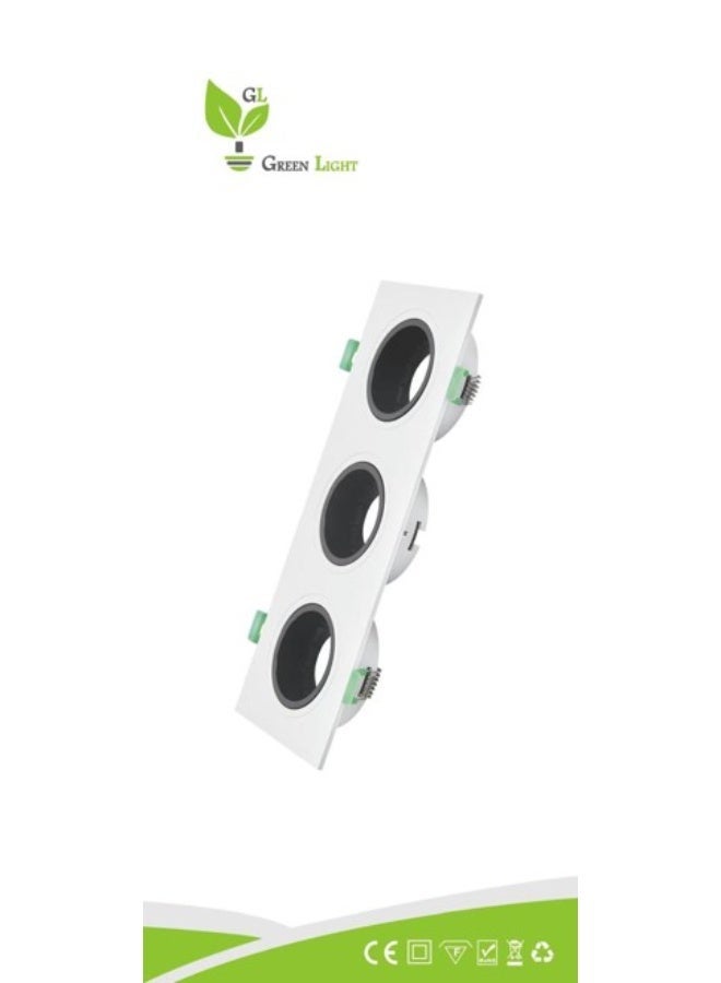 GREEN LIGHT SPOT LIGHT,FRAME,TRIPLE - Image 1