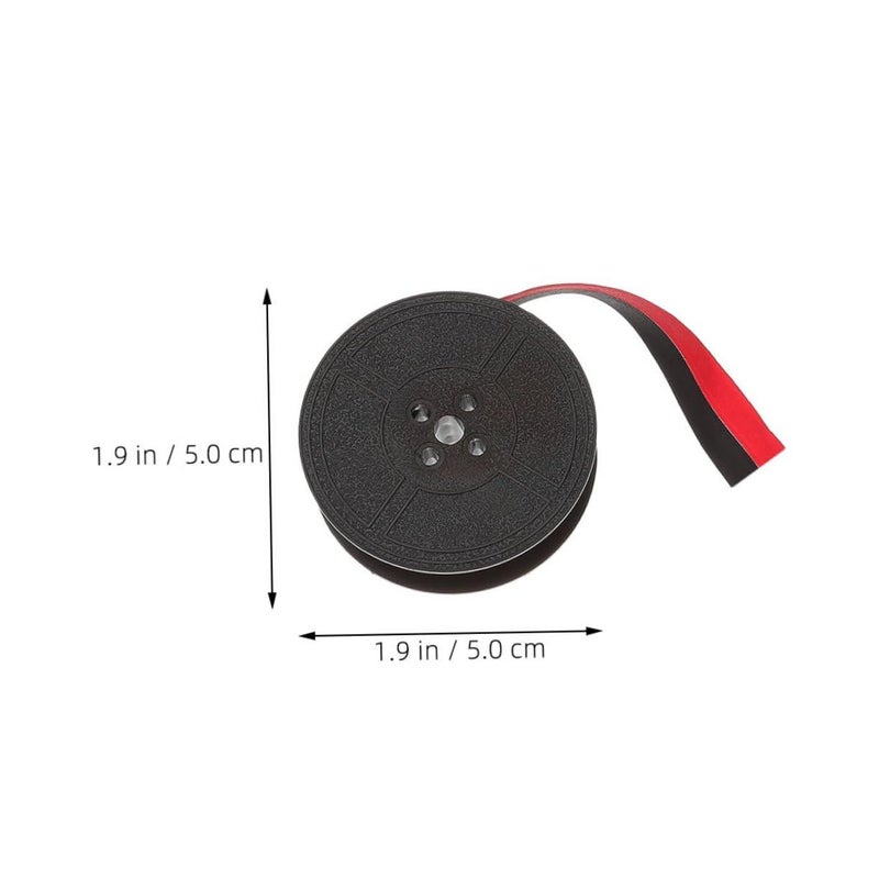 3 Rolls Manual Typewriter Ribbon Replacement Spool Black Ink for Calculator - Image 3