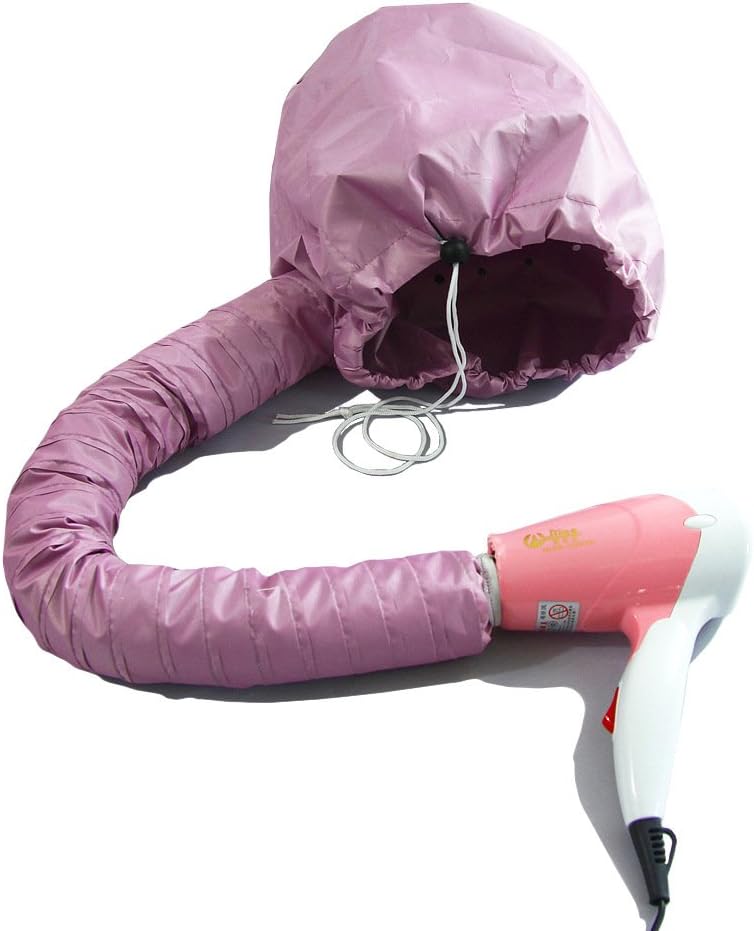 winvin Portable Hair Dryer Attachment, Adjustable Hooded Dryer for Drying, Styling, Curling, and Deep Conditioning - Pink - Image 2