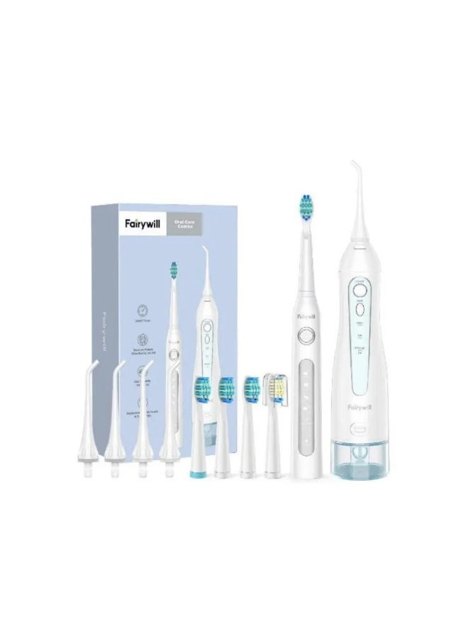 Fairywill Oral Care Combo 5020E Water Flosser + 507 Toothbrush - Image 1