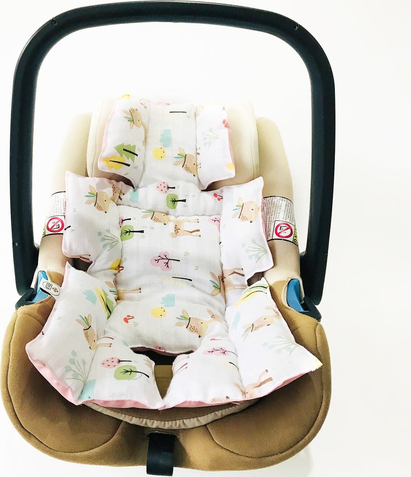 Atölye Eda Muslin Stroller Cover Cushion Pouch 3 Pieces - Image 5