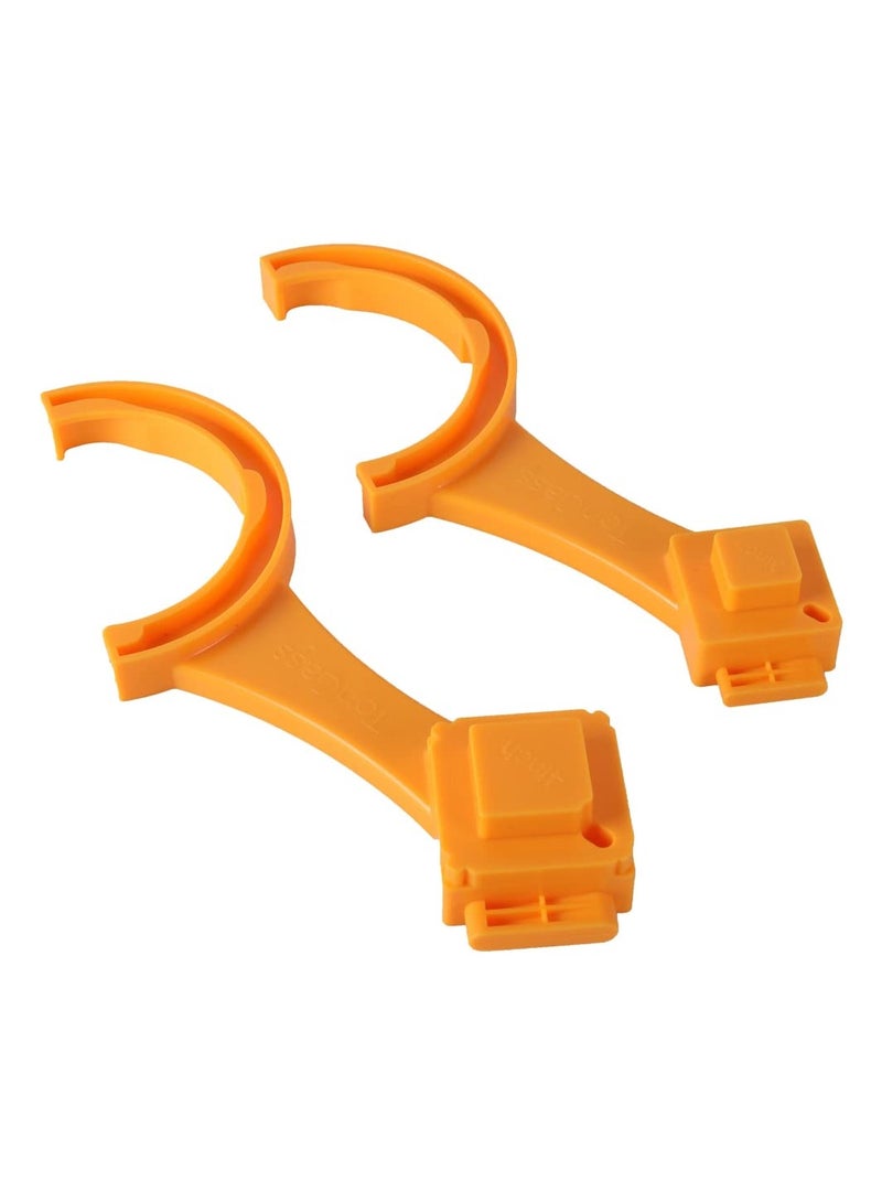 سيوسي مفتاح تركيب خرطوم الصرف الصحي RV، مفتاح خرطوم الصرف الصحي RV متعدد الأغراض، يناسب معظم الذكور مقاس 3 بوصة و4 بوصة - أغطية الصرف الصحي للإناث - توصيل وفصل تركيبات خرطوم الصرف الصحي بسهولة (برتقالي) - Image 1