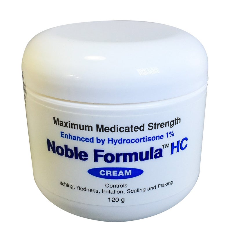 Noble Formula 1 Hydrocortisone Cream with 25 Pyrithione Zinc Znp 4 oz - Image 1