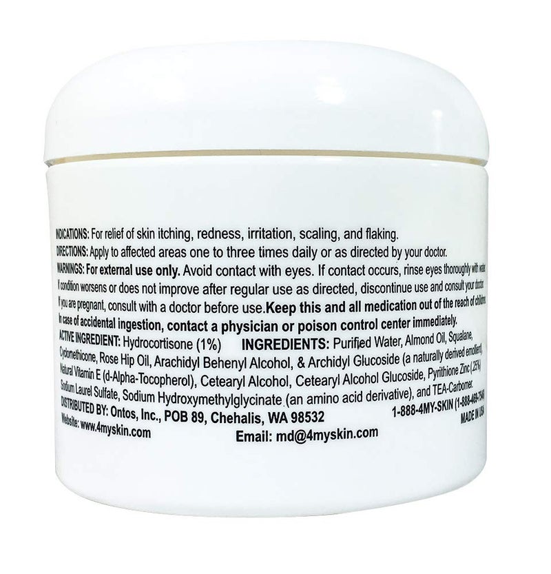 Noble Formula 1 Hydrocortisone Cream with 25 Pyrithione Zinc Znp 4 oz - Image 2