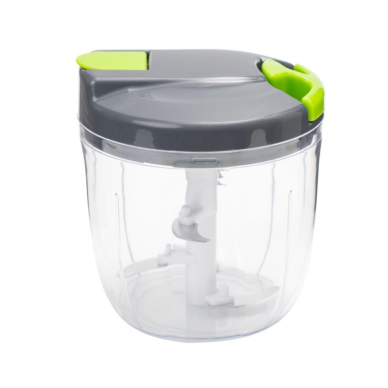 Sifenma Manual Food Processors  Chopper with Cover and Handle Manual Onion Chopper Slicer Cutter Vegetable Chopper Suitable for Garlic Carrots Onions Peppers Fruits Mincing900ML