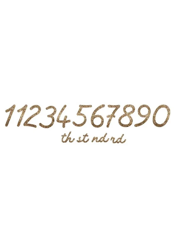 Meri Meri Gold Glitter Happy Birthday Garland