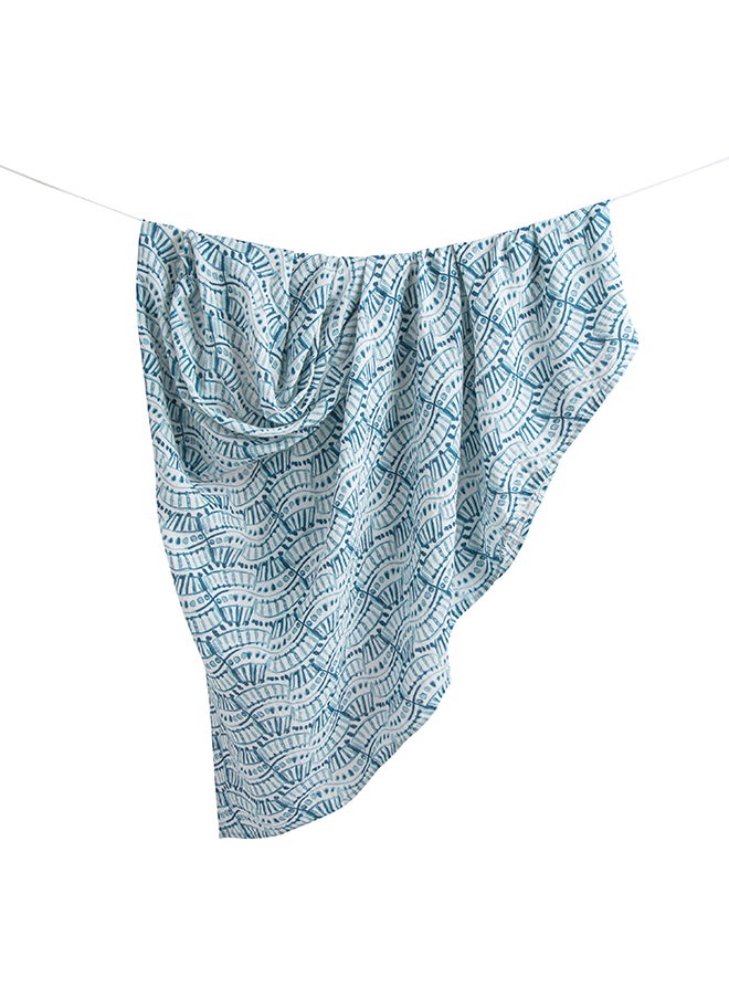 Crane BABY - Caspian Single Swaddle Wraps (Indigo Print) - Image 1