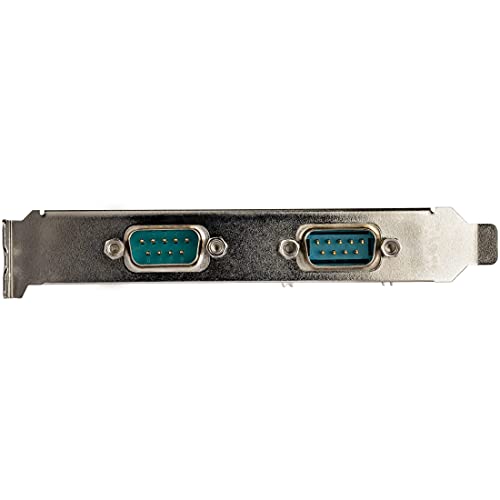 StarTech.com 2-port PCI Express RS232 Serial Adapter Card - PCIe RS232 Serial Host Controller Card - PCIe to Dual Serial DB9 Card - 16950 UART - Expansion Card - Windows & Linux, TAA (PEX2S953) - Image 2