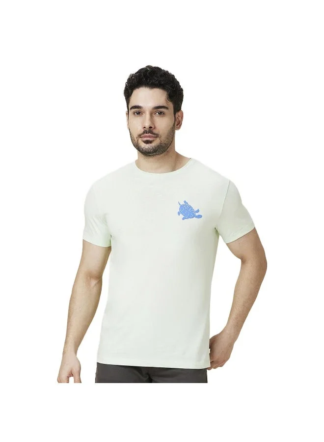 Being Human Mens Mint Round Neck Short Sleeve T-Shirt
