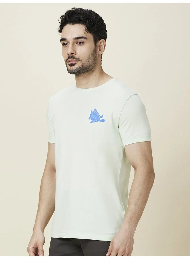 Being Human Mens Mint Round Neck Short Sleeve T-Shirt