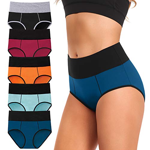 ASIMOON Tummy Control Underwer for Women High Waisted Postpartum Panties Ladies Briefs Plus Size XL - Image 1