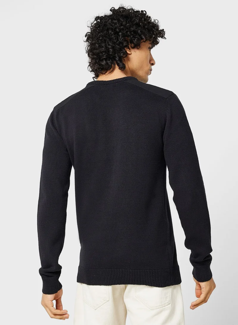 BRAVE SOUL Zip Pocket Sweater