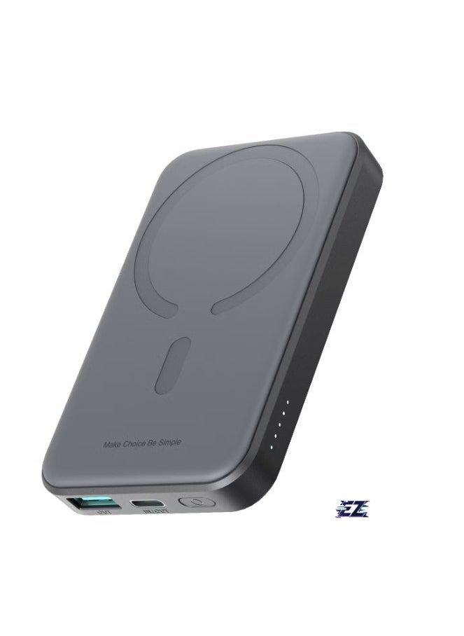 ELTRAZONE 10000mAh 20W Magnetic Wireless Charging Power Bank – Fast Charging Portable Power Bank for Smartphones, Compact & Sleek Design, Black - Image 2