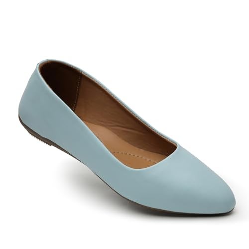 YUKI Comfortable Slip-On Belly Flats Stylish, Lightweight, Casual & Formal Wear Belly for Women Sky Blue - Image 1