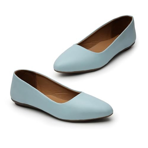 YUKI Comfortable Slip-On Belly Flats Stylish, Lightweight, Casual & Formal Wear Belly for Women Sky Blue - Image 4