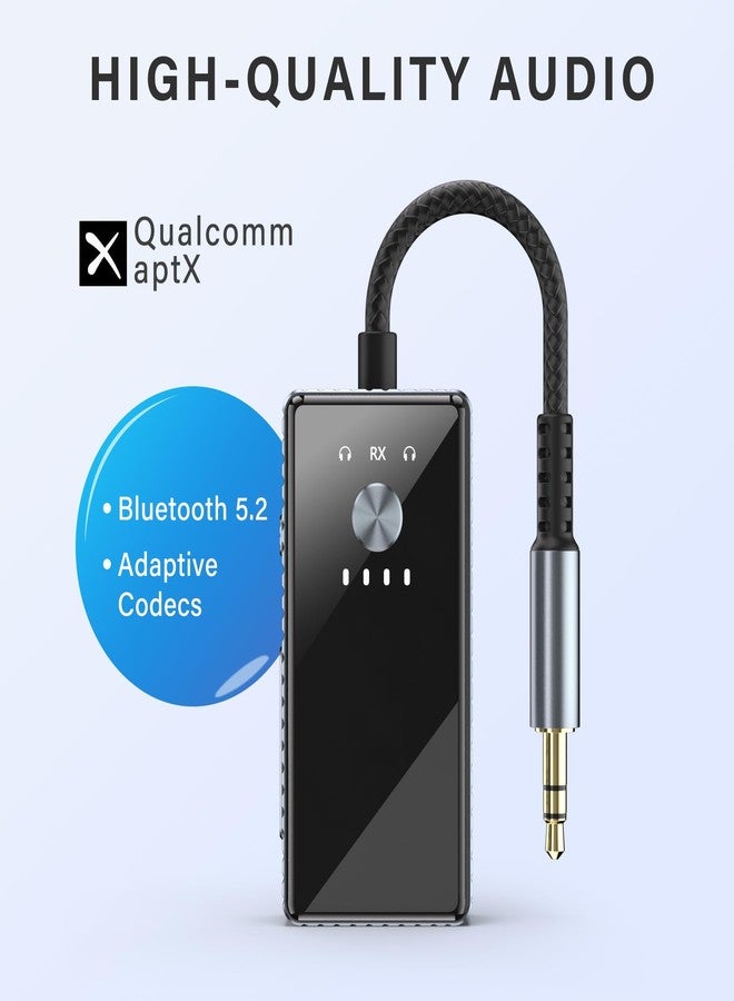 Jadebones Jadebone EB01 - Airplane Bluetooth Adapter for 2 AirPods or Headphones, 3.5mm AUX Wireless Audio Transmitter and Receiver for Airplane Travel, Car, Gym, TV and More - Image 4