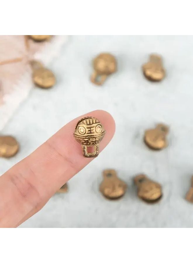 30 Pack Vintage Brass Jingle Bells 11mm For DIY Crafts Jewelry Making - Image 5