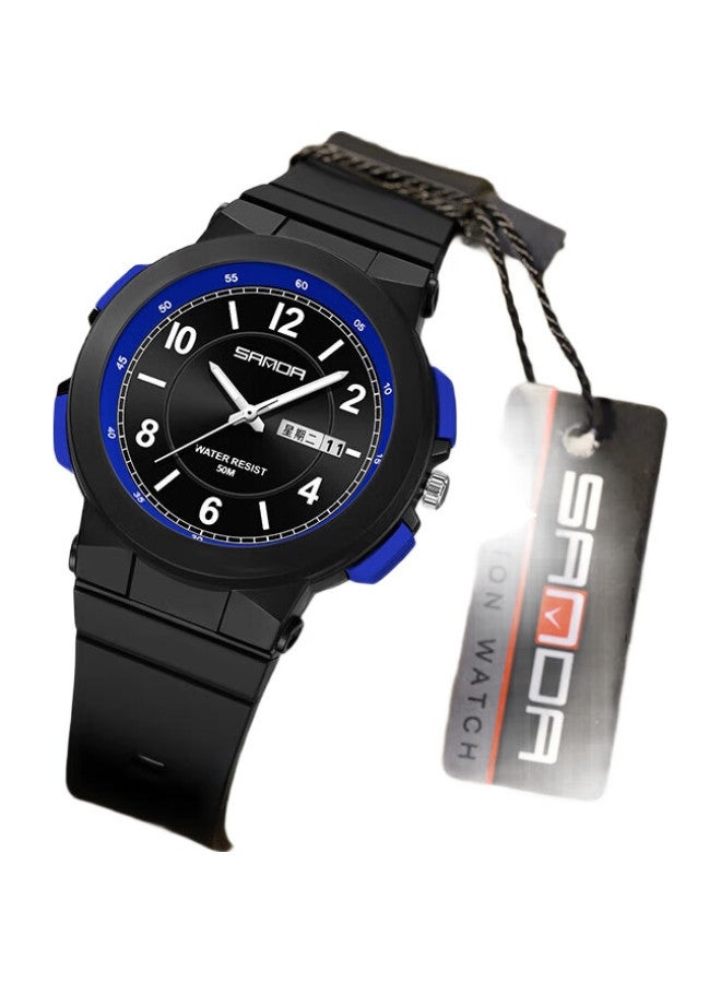 Sanda ساعة امتحان للرجال والنساء، ساعة رياضية بسيطة مقاومة للماء من الكوارتز للطلاب في المدارس المتوسطة والثانوية، المراهقين، الموظفين الحكوميين، والأطفال - Image 2