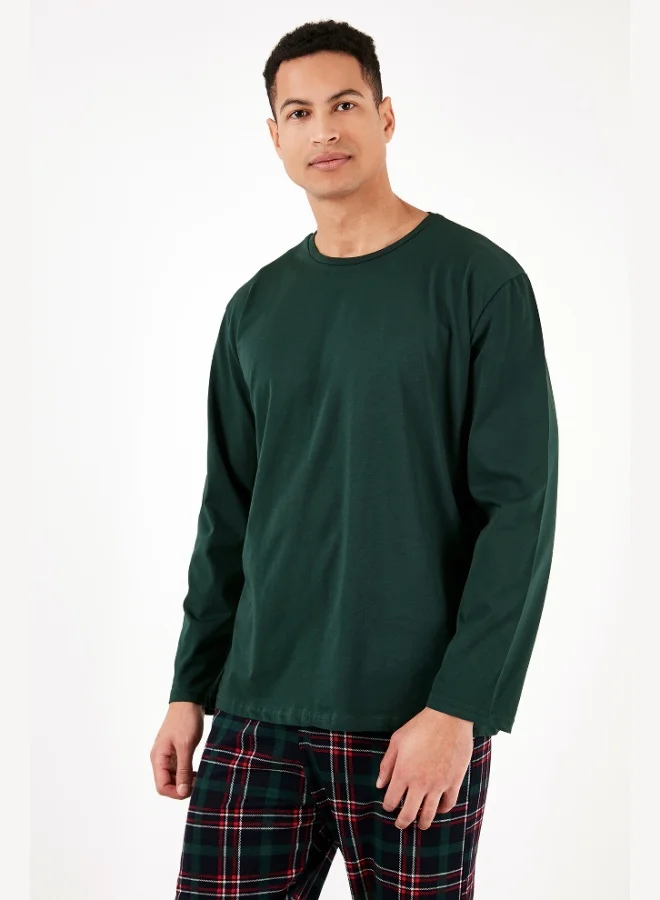 Buratti  Buratti Plaid Cotton Regular Fit Long Sleeve Pajama Set Men's PAJAMAS SET 6572005 for Men | Best Price UAE
