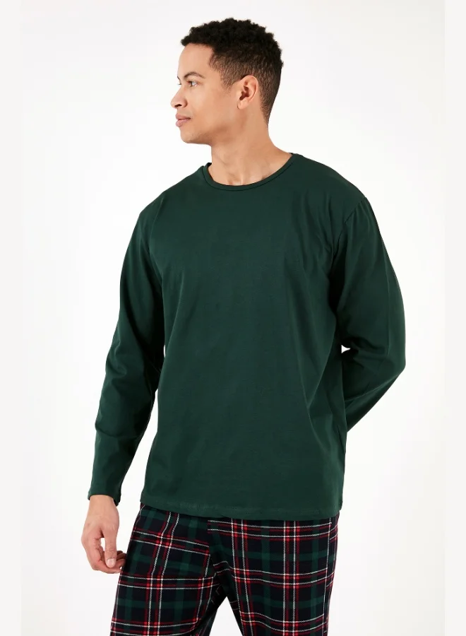 Buratti  Buratti Plaid Cotton Regular Fit Long Sleeve Pajama Set Men's PAJAMAS SET 6572005 for Men | Best Price UAE