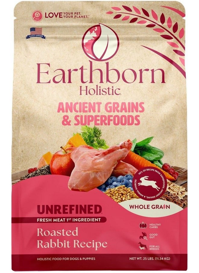 Earthborn Holistic Earthborn Holistic Unrefined Roasted Rabbit with Ancient Grains & Superfoods Dry Food for Dogs & Puppies (4 lb. Bag)  - Image 4
