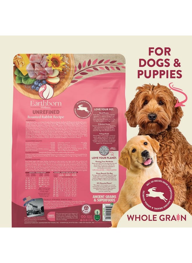 Earthborn Holistic Earthborn Holistic Unrefined Roasted Rabbit with Ancient Grains & Superfoods Dry Food for Dogs & Puppies (4 lb. Bag)  - Image 3