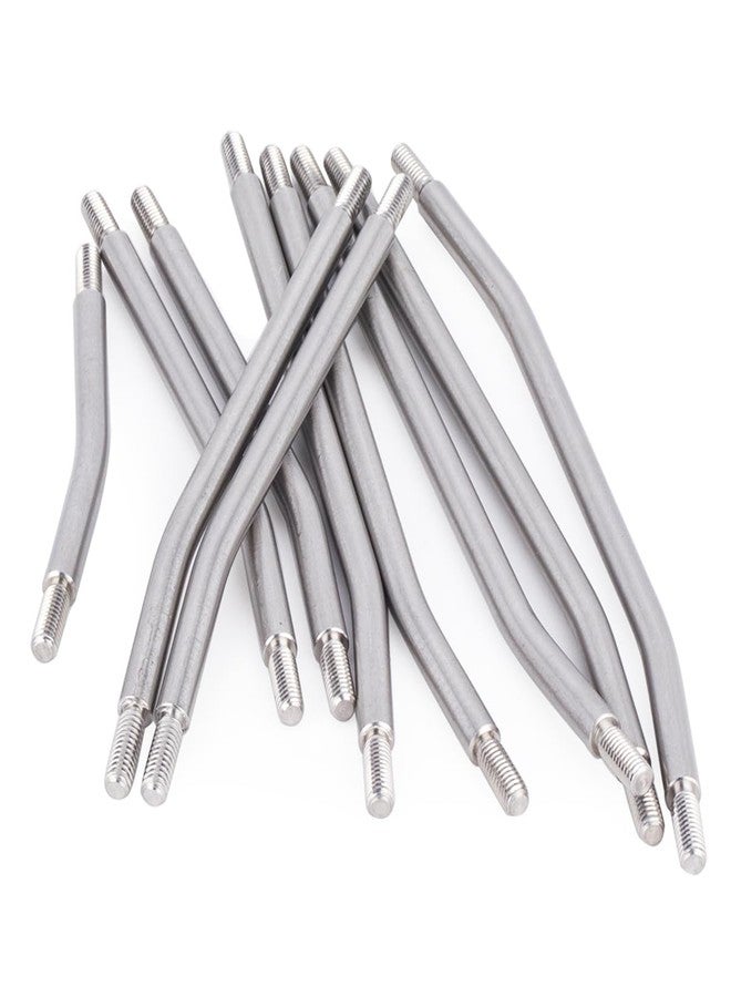 RCJUMPANT 10Pcs Stainless Steel Links Rod Set with Ball End 313/324mm Wheelbase for 1/10 RC Crawler Car Axial SCX10 TRX4 Upgrade Parts (324mm) - Image 4