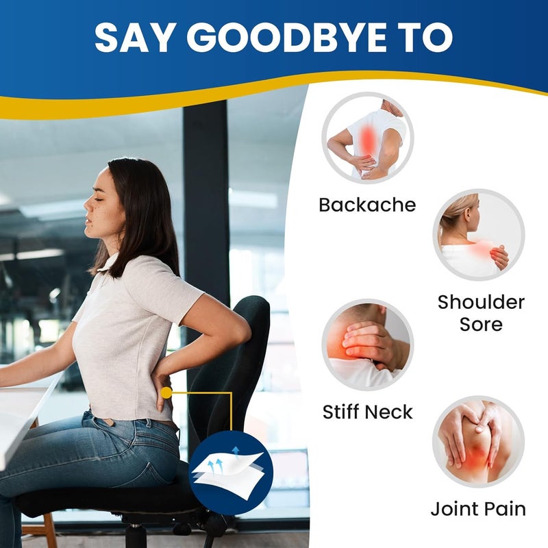 Sumifun Lidocaine Patches Maximum Strength 4 Lidocaine Pain Relief Patches for Back Neck Knee and Shoulders  Large Size and Long Lasting  Soothes Nerves Joints and Injuries large Count 20 - Image 3