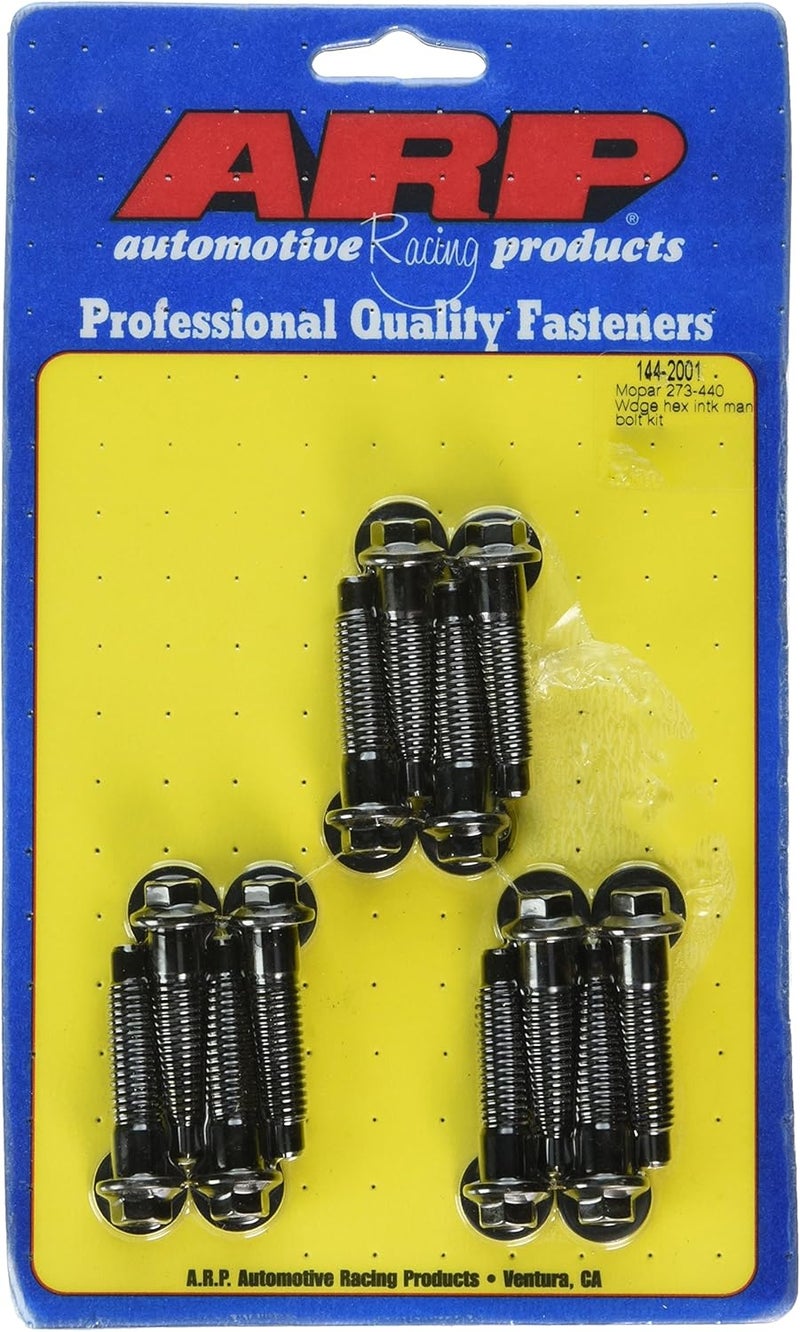 Automotive 1442001 Black Oxide Hex Intake Manifold Bolts
