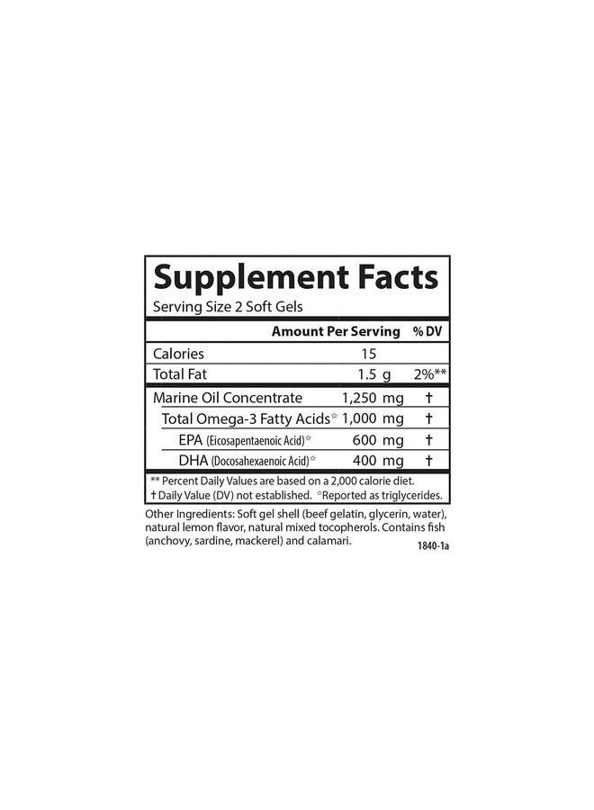 Carlson Teen Max Catch Minis 1000 Mg Omega3S Brain Health Vision Support Mood Health 30 Softgels - Image 4