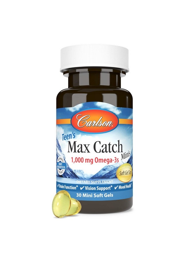 Carlson Teen Max Catch Minis 1000 Mg Omega3S Brain Health Vision Support Mood Health 30 Softgels - Image 5