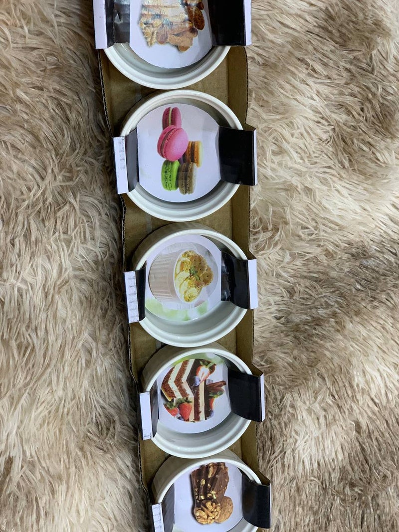 Premium Small Sauce Plates 5-Piece Elegant Set - Image 3