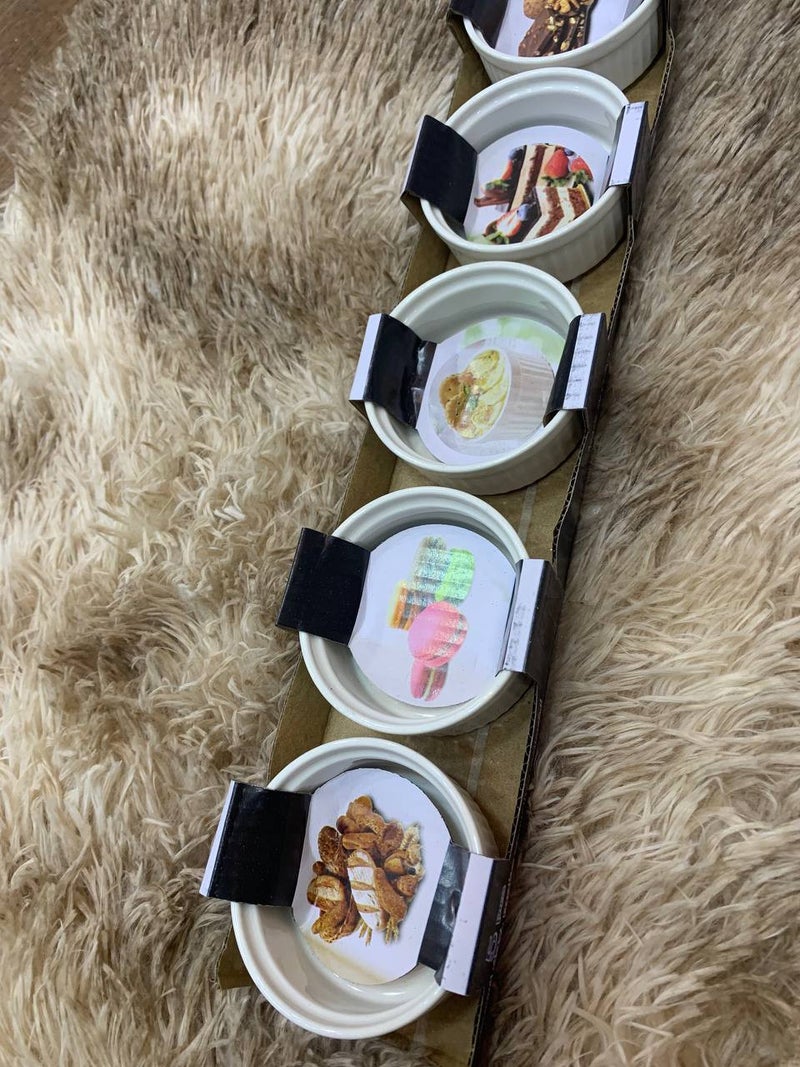 Premium Small Sauce Plates 5-Piece Elegant Set - Image 2