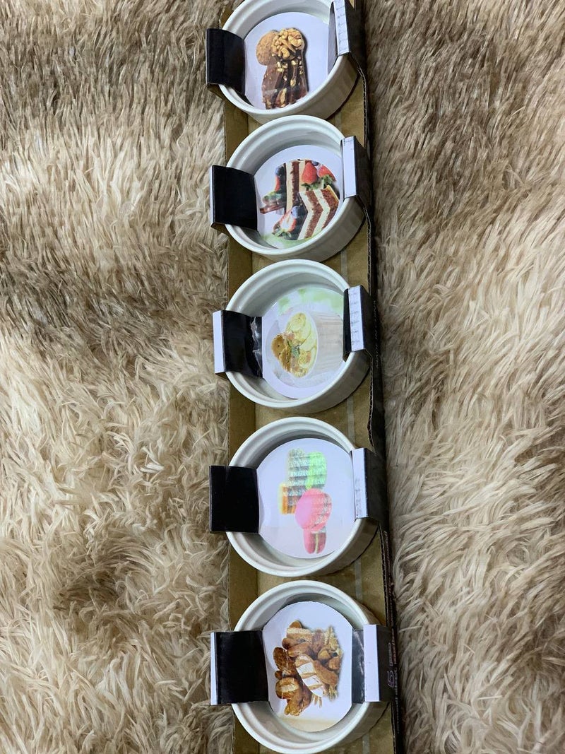 Premium Small Sauce Plates 5-Piece Elegant Set - Image 1