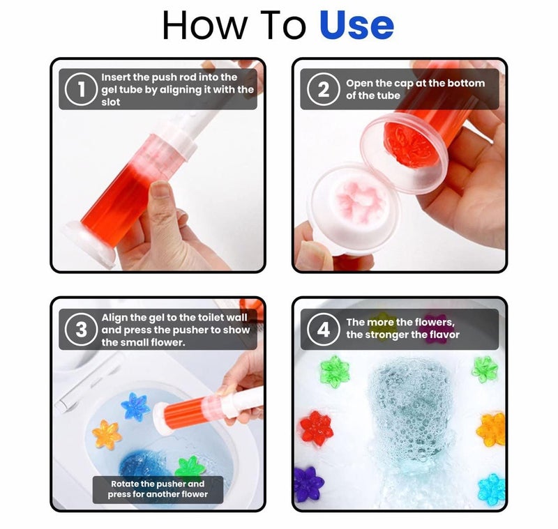 JAVCO -96 Flowers- Flower Toilet Gel Stamp | Toilet Scent Fresheners (Mix Scent) - Image 5