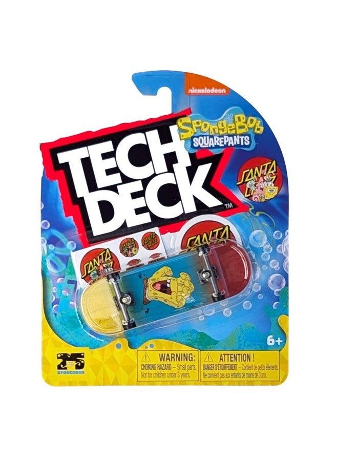 Tech Deck VOL.18 Series 4.0 inches (101 mm) Tech Deck Fingerboard Finger Frame (Santa Cruz) SPONGEBOB 3)
